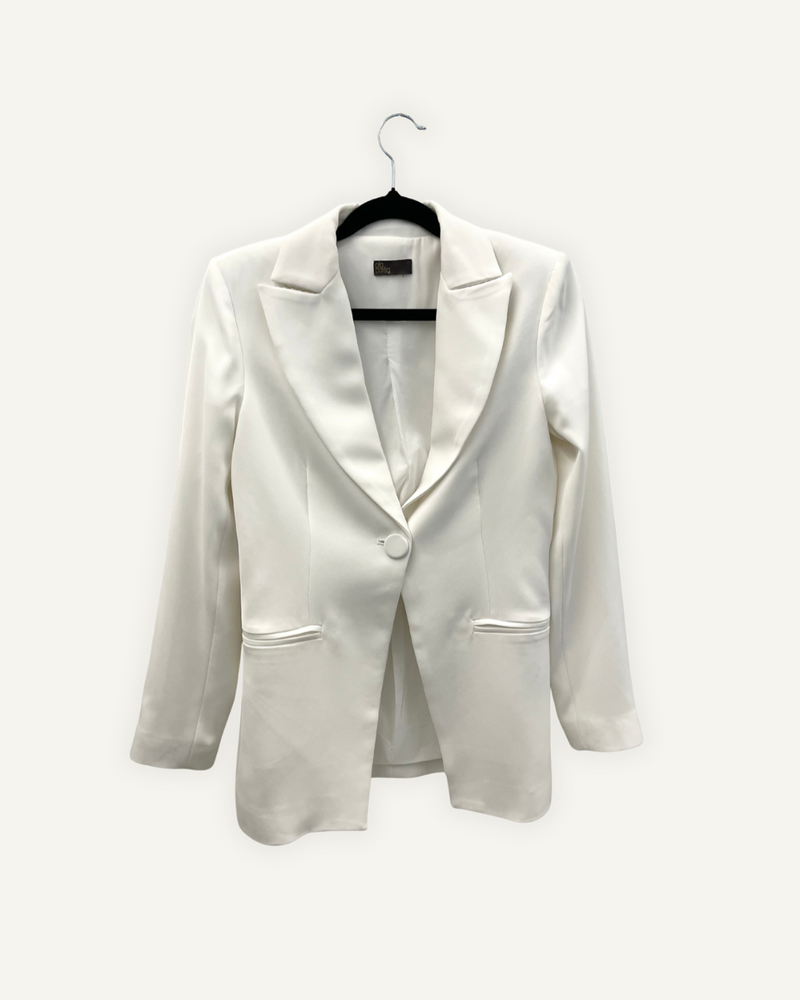 Blazer Bianco Olla Pareg Monobottone
