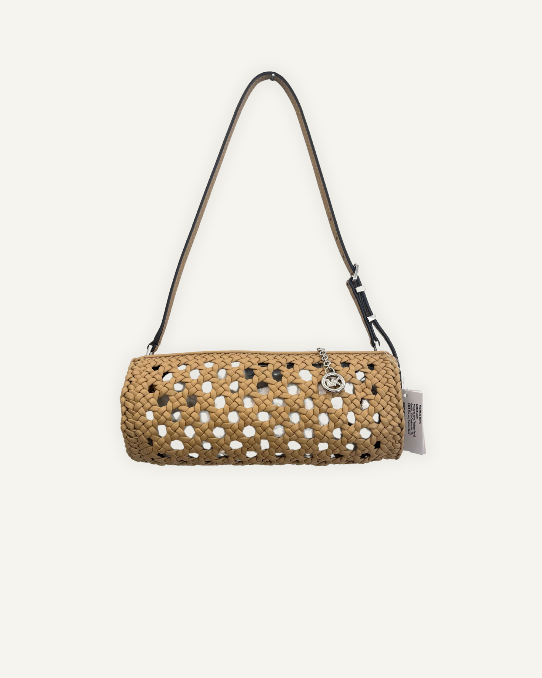 Borsa Michael Kors a cilindro intrecciata con tracolla