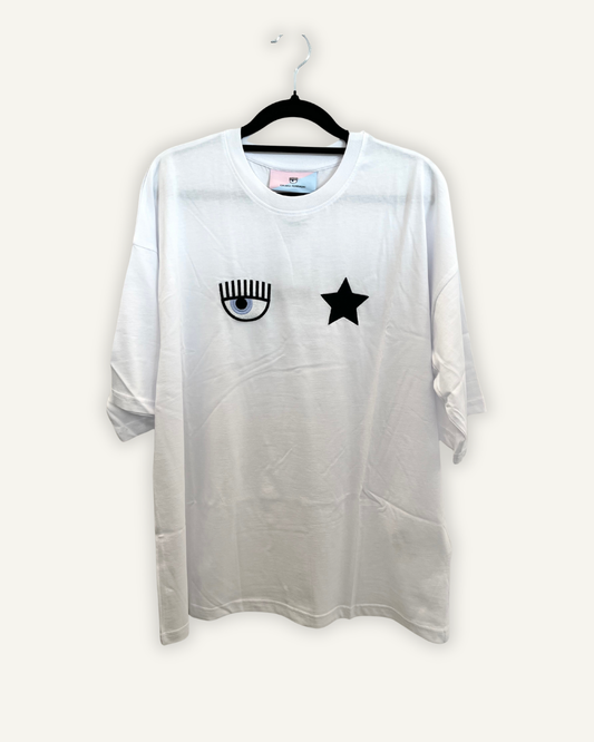 Chiara Ferragni T-shirt with Eye and Star embroidery