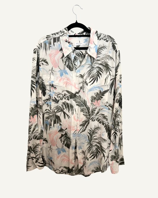 Camicia di Equipment Seta Stampa Tropicale