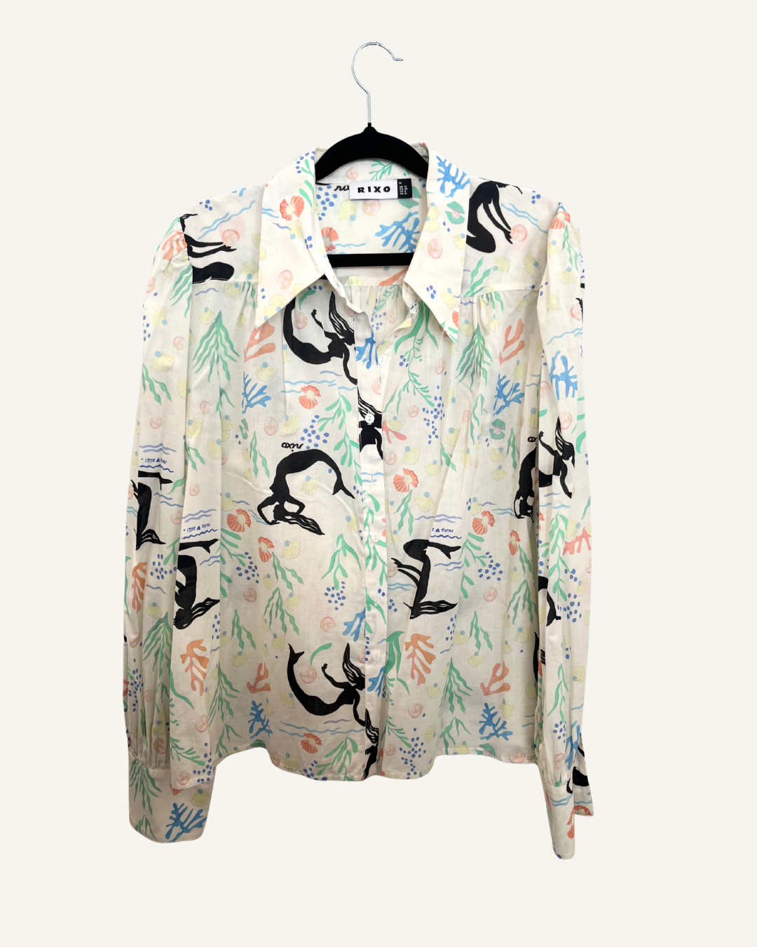 Rixo Mermaid Print Shirt