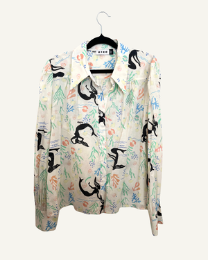 Rixo Mermaid Print Shirt