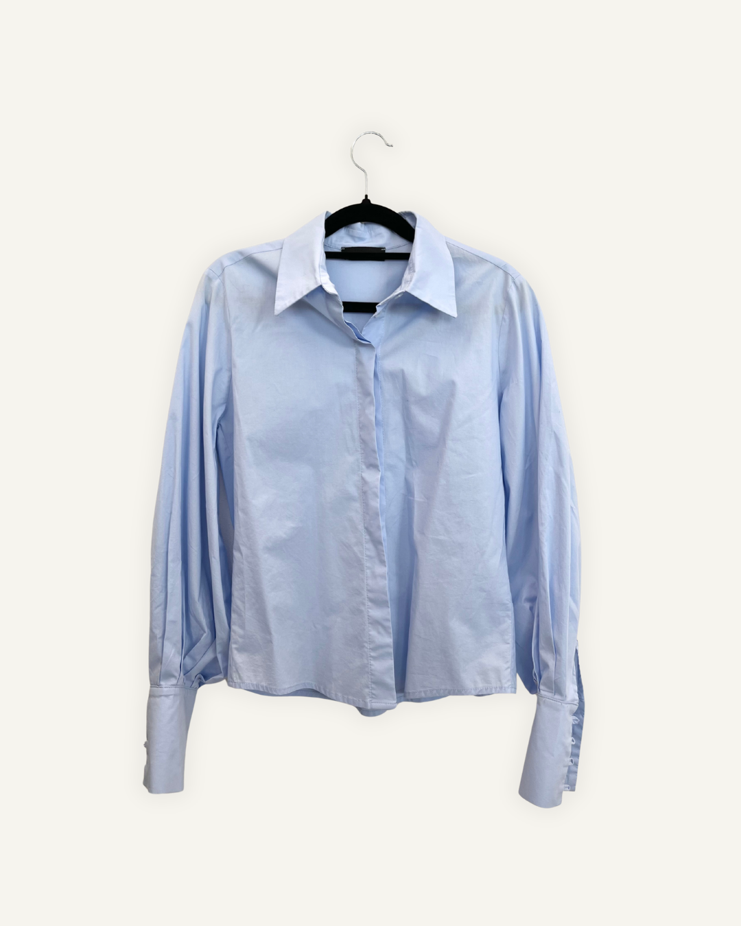 Camicia 961 Milano Sartoriale Azzurra con Polsini Scultorei