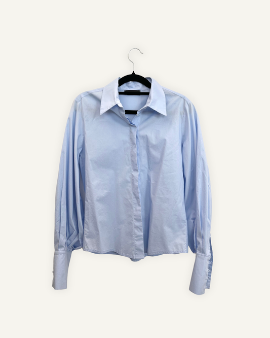 Camicia 961 Milano Sartoriale Azzurra con Polsini Scultorei