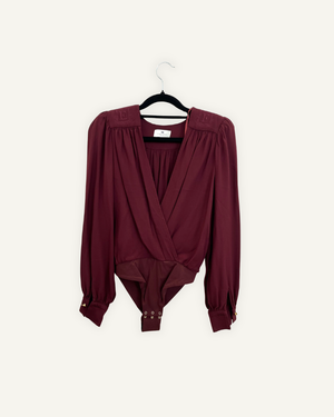 Body Elisabetta Franchi con scollo a contrasto e mostrine