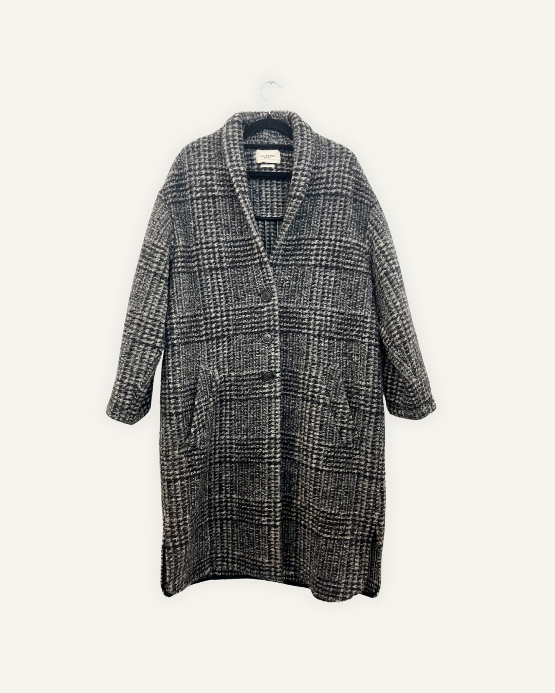 Cappotto Isabel Marant Étoile Quadretti Grigio