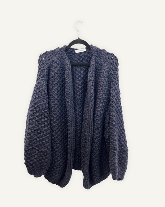 Cardigan Maiami Basic Over in Maglia Tricot