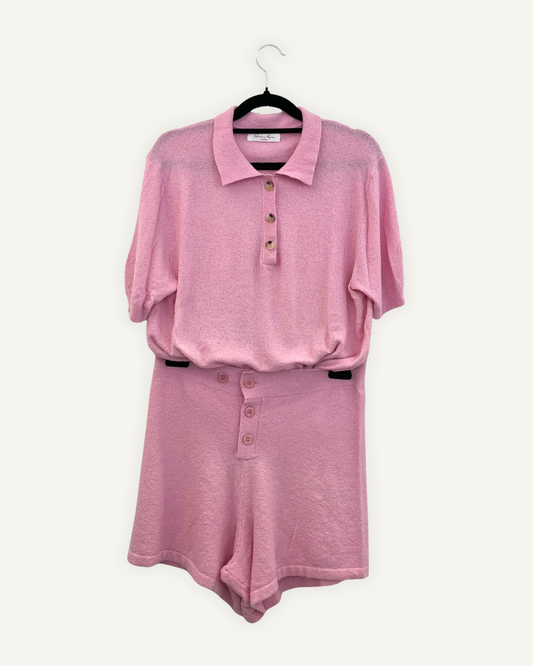 Completino Valentino Rama Polo in maglia leggera e pantaloncino