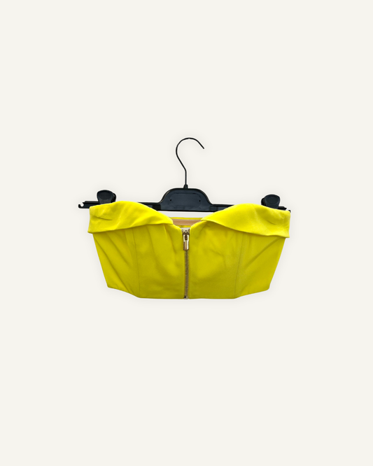 Top De Santis a bustier drappeggiato