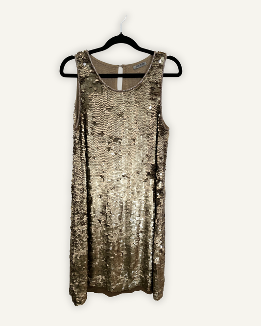 Abito Smanicato di Cut It Out Interamente in Paillettes