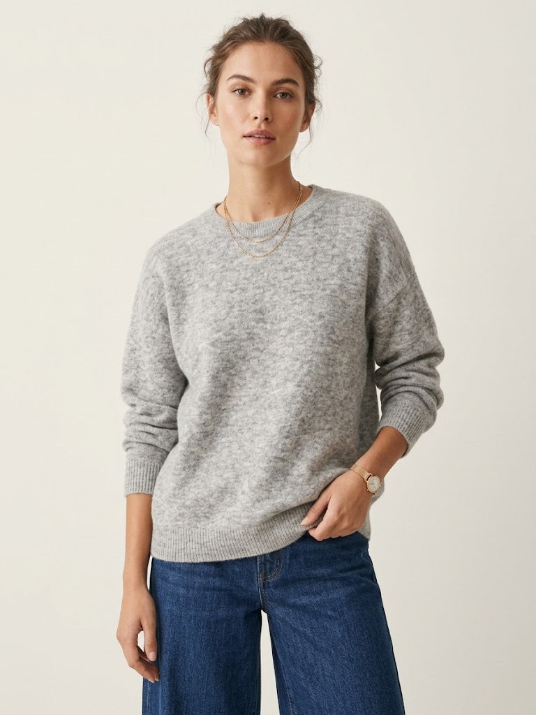 Maglione Des Petit Hauts Grigio Kid Mohair e Lana