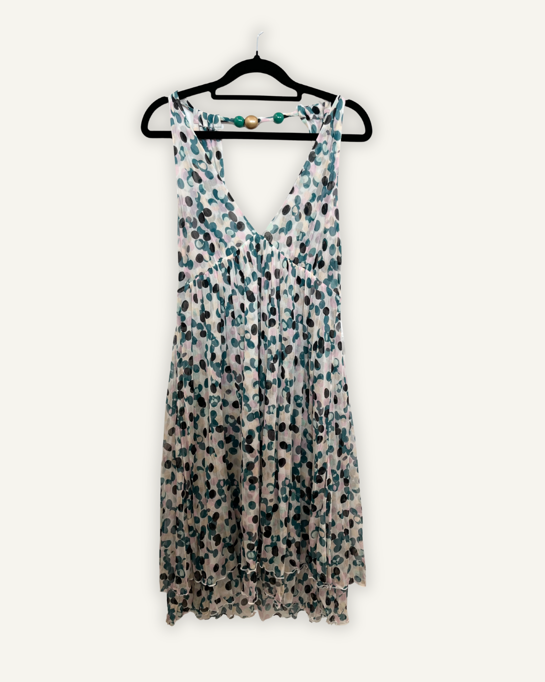Abito di Diane Von Furstemberg a Pois con Dettaglio Bijoux sulle Spalline