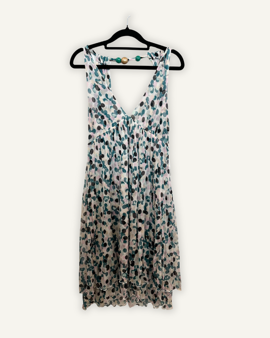 Abito di Diane Von Furstemberg a Pois con Dettaglio Bijoux sulle Spalline