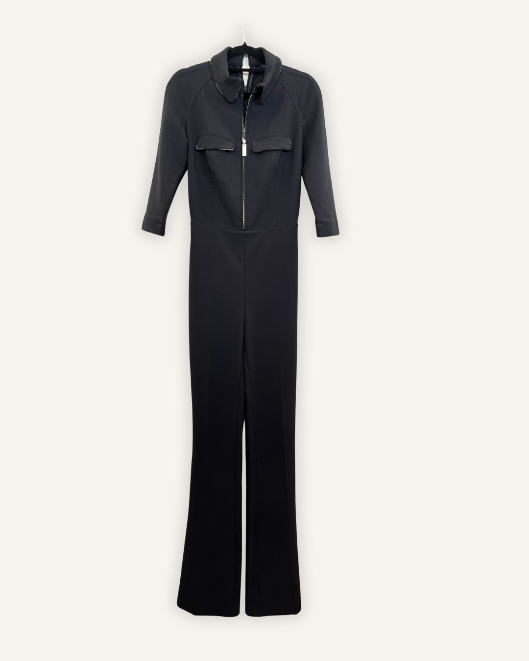 Tuta jumpsuit di Elisabetta Franchi intera in tessuto tecnico con zip
