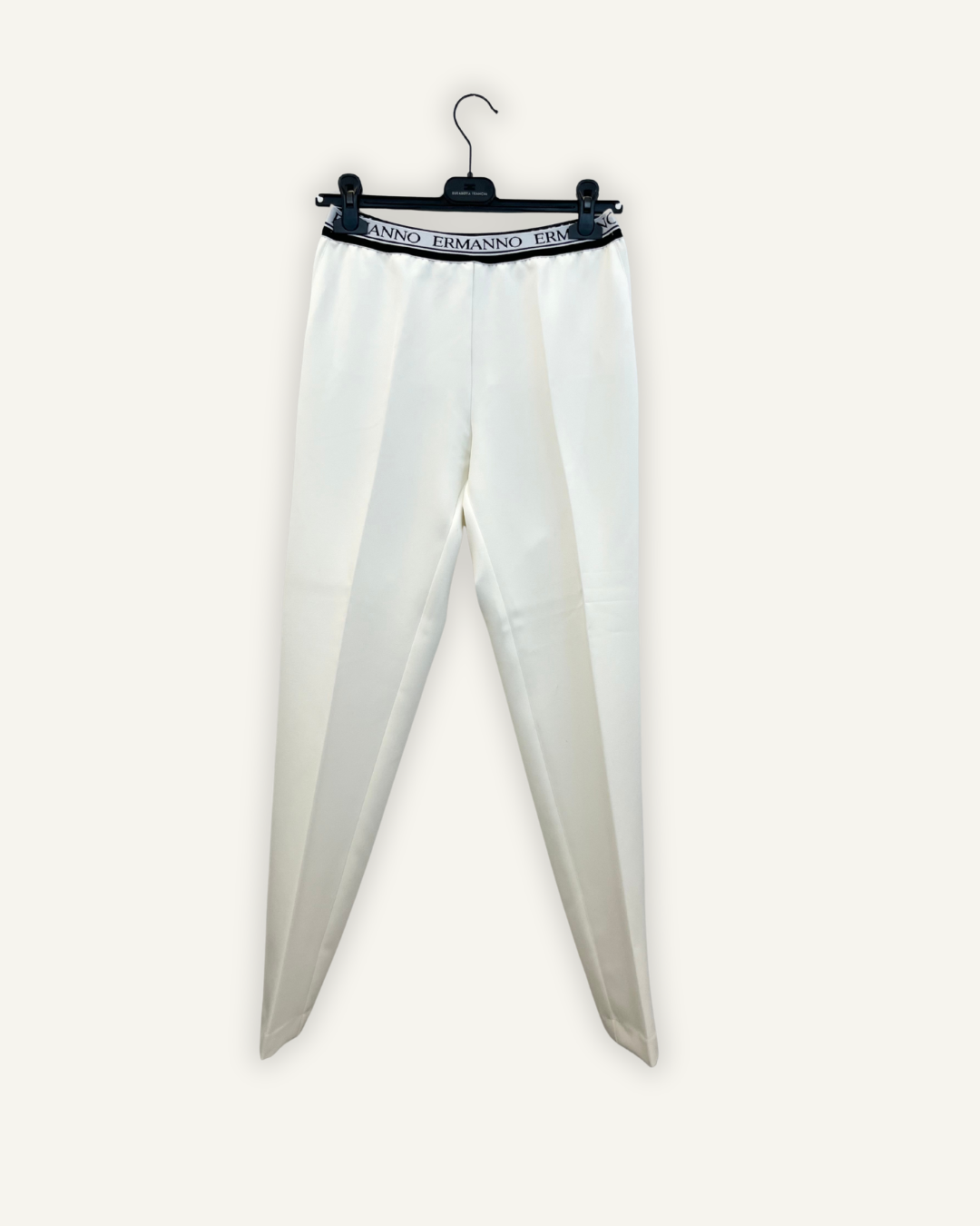 Pantalone sartoriale Ermanno con banda elastica logata