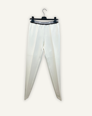 Pantalone sartoriale Ermanno con banda elastica logata