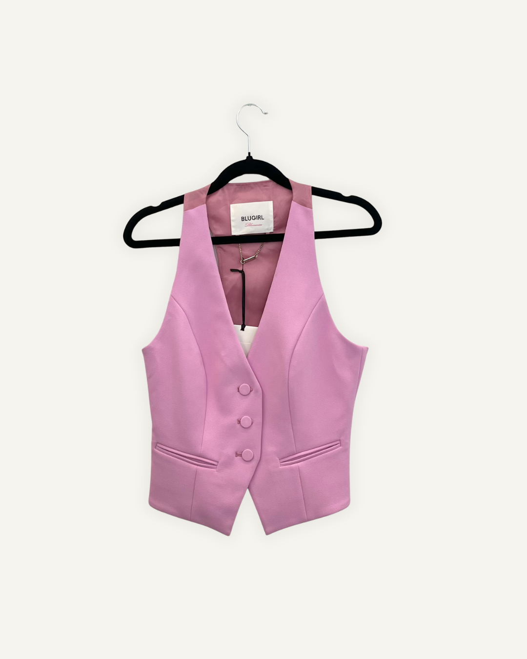 Gilet BluGirl Blumarine sartoriale monopetto