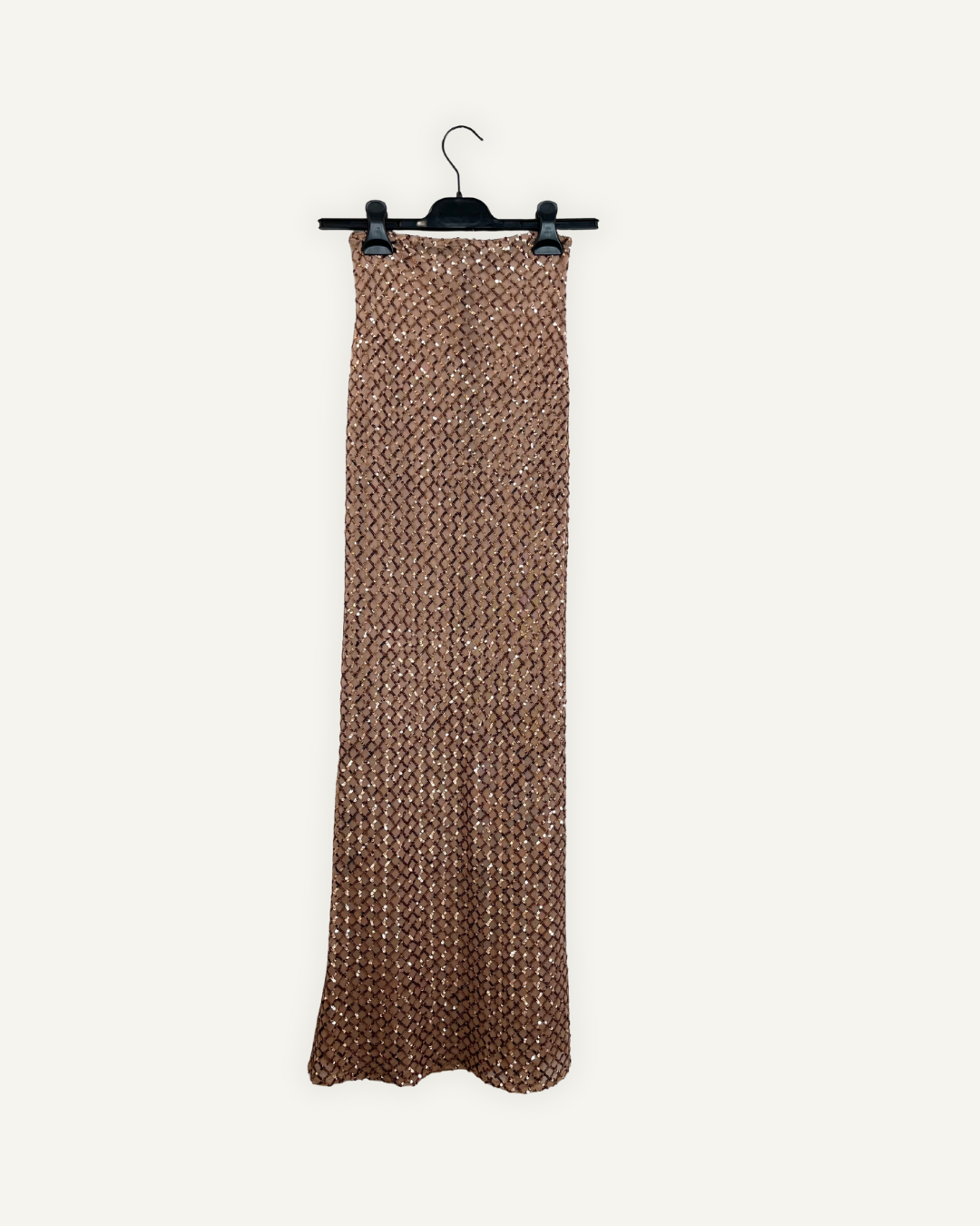 Gonna lunga Elisabetta Franchi interamente ricamata con paillettes
