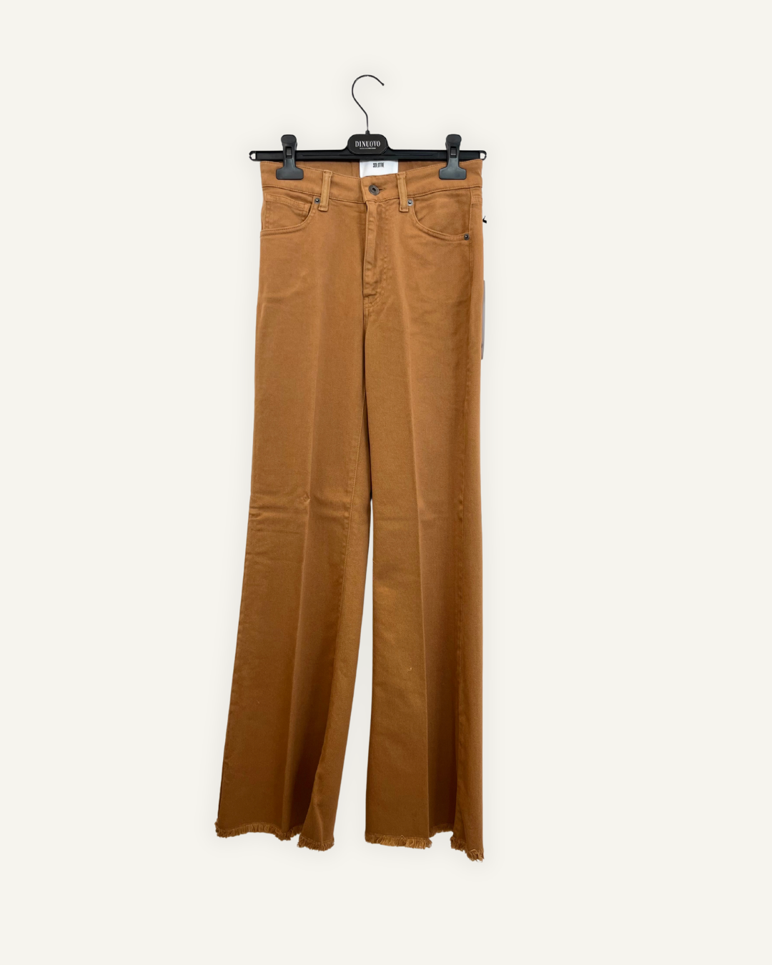 Jeans SoloTre a gamba larga con orlo a vivo