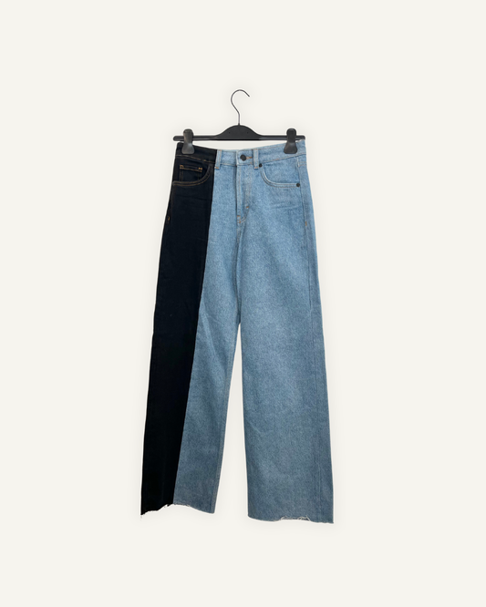 Jeans Hugo Bicolore a Gamba Larga