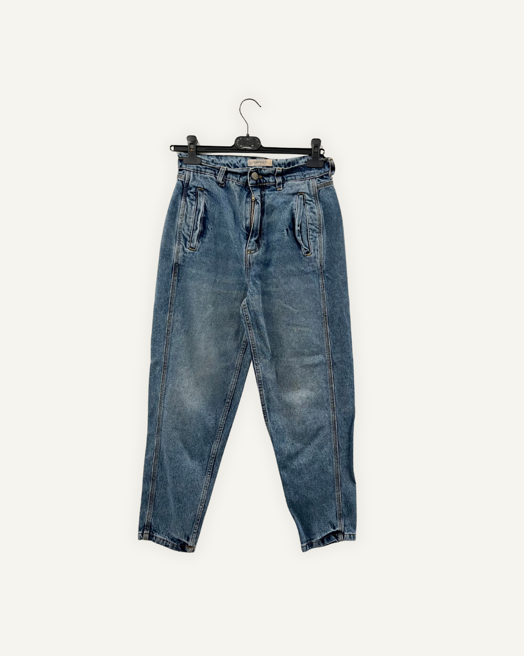 Jeans slouchy Twin Set con tasche frontali