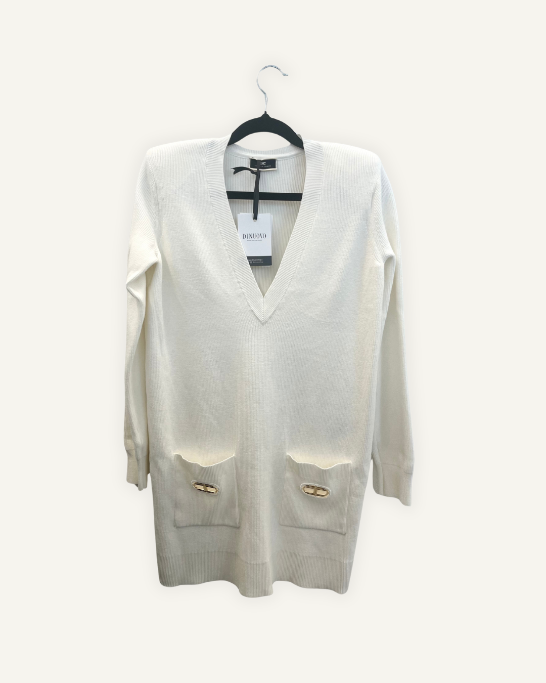 Abito Elisabetta Franchi in maglia con scollo a V