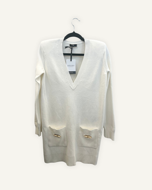 Abito Elisabetta Franchi in maglia con scollo a V