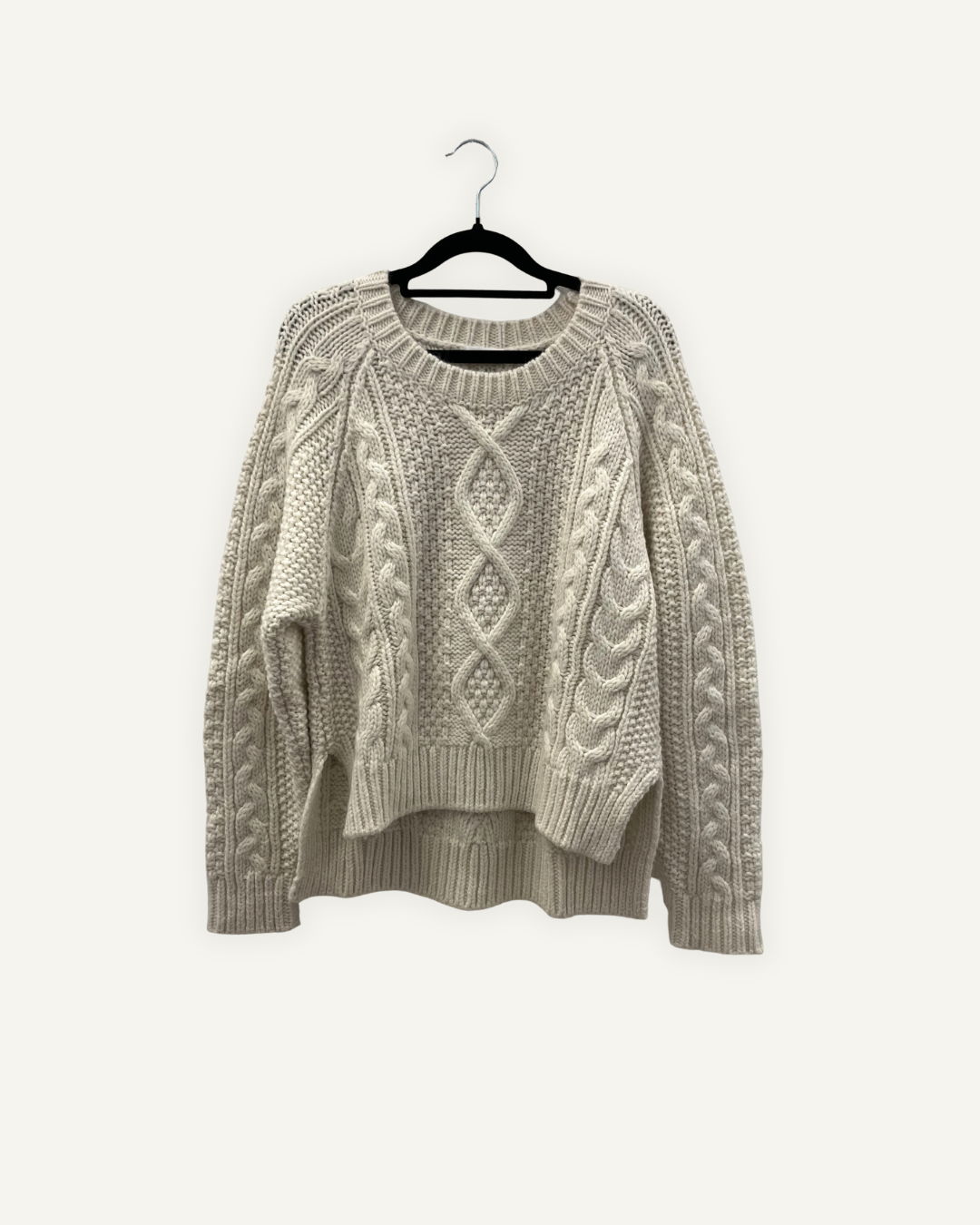 Maglione Parosh oversize in lana con trecce