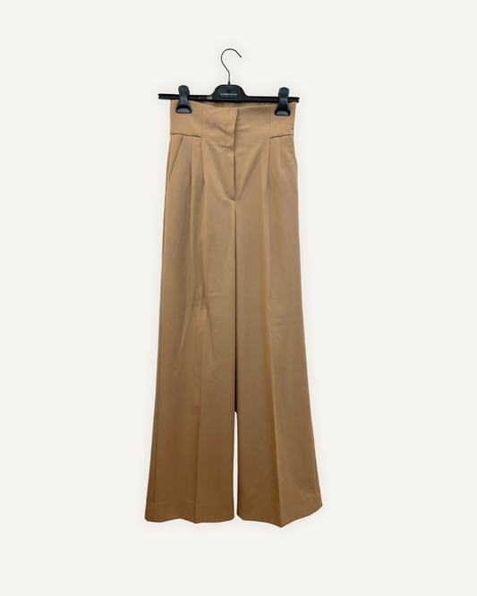 Pantaloni De Santis by Martin Alvarez a palazzo con doppie pinces