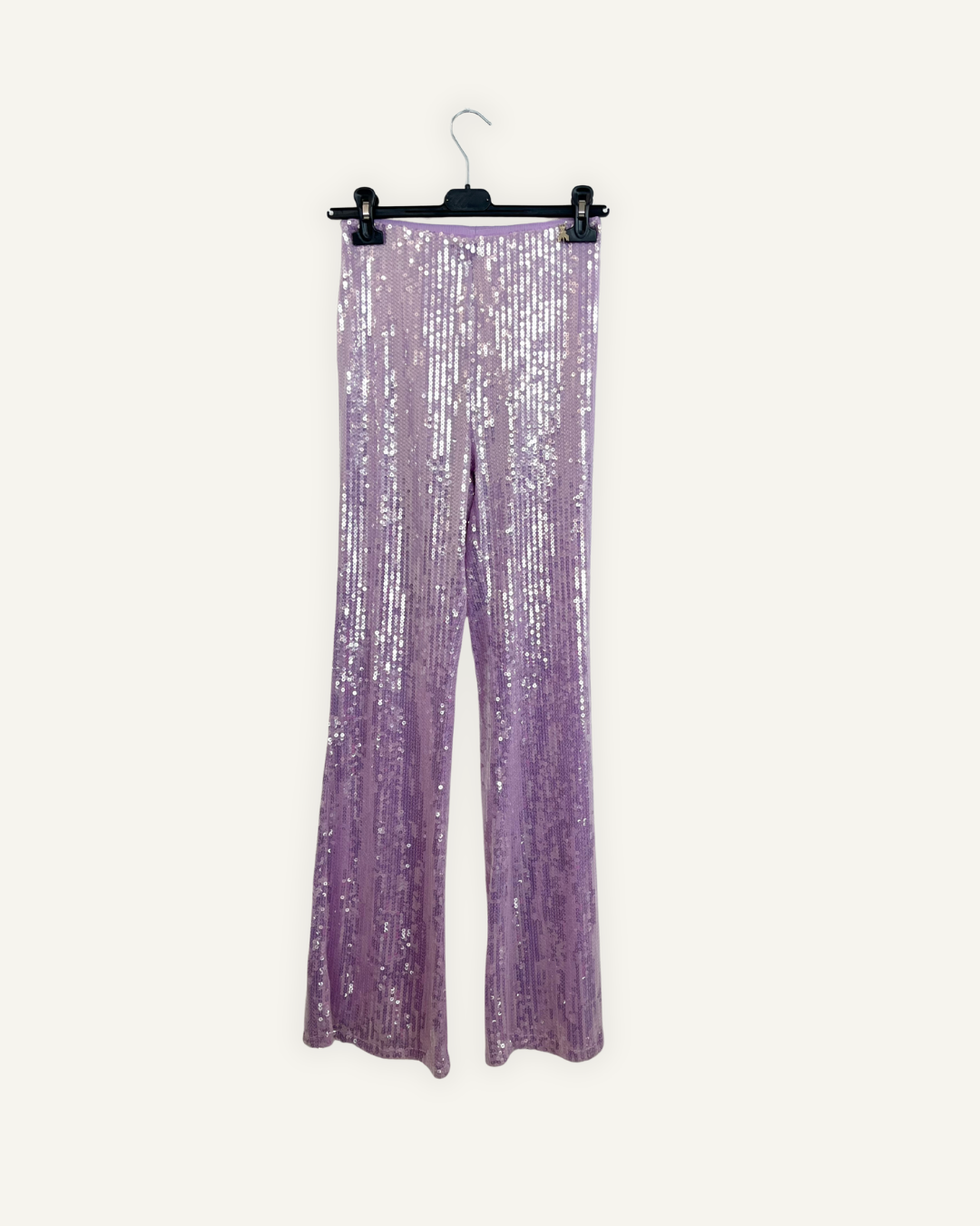 Pantaloni Patrizia Pepe Flare Glamour in Paillettes