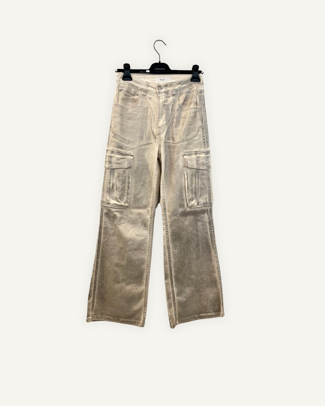 Jeans cargo Blui a gamba larga