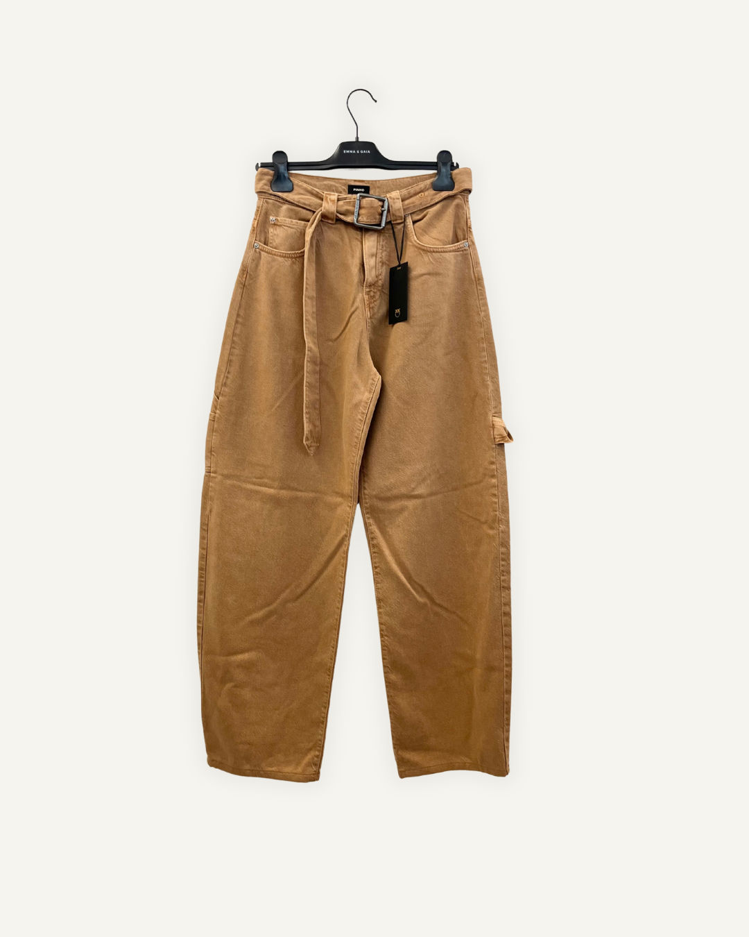 Jeans cargo Pinko con cintura in coordinato
