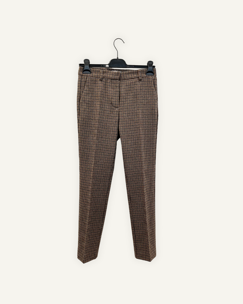 Pantaloni sartoriali Grifoni fantasia pied-de-poule
