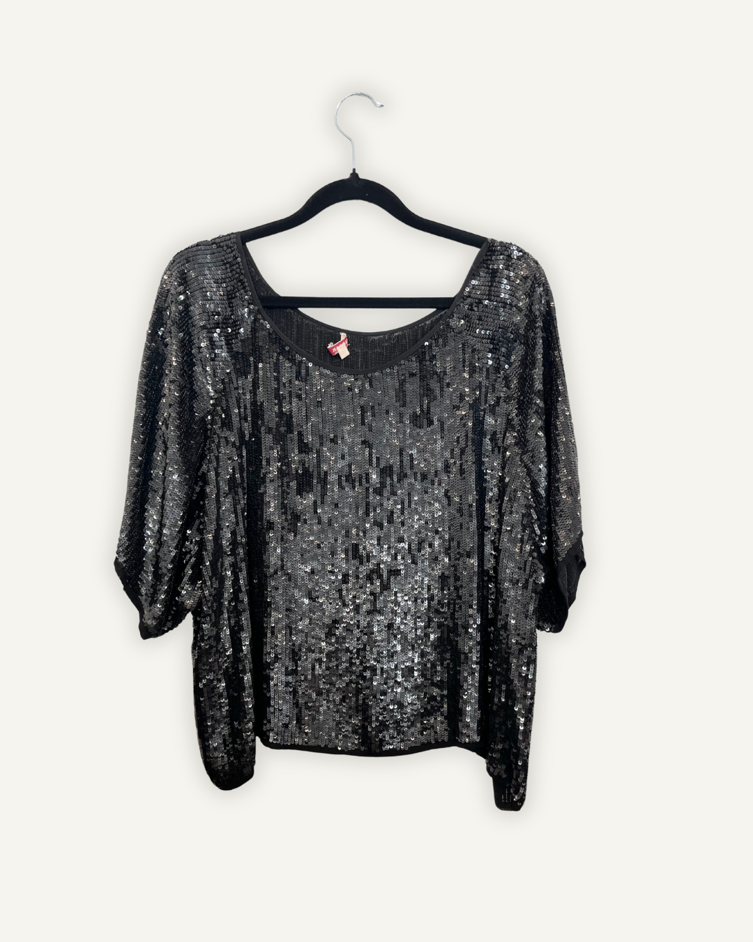 Top di Parosh oversize interamente ricoperto di paillettes