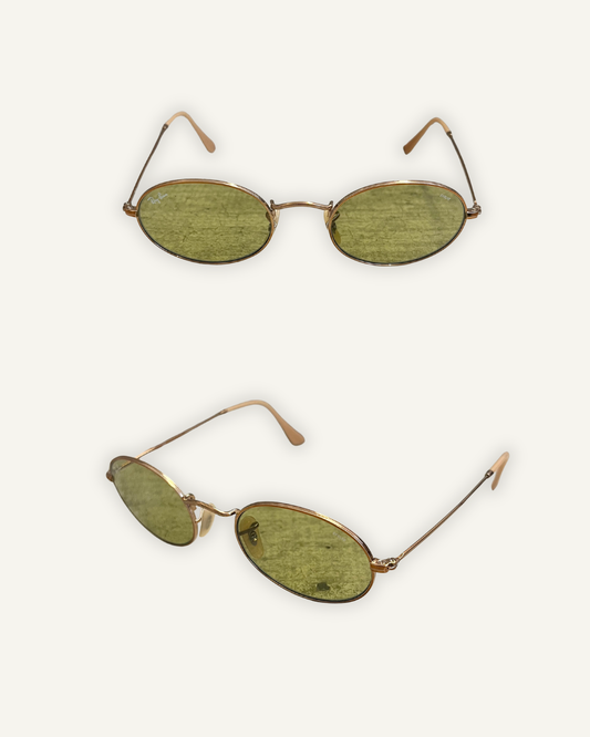 Occhiali da sole Ray Ban arista ovali in metallo