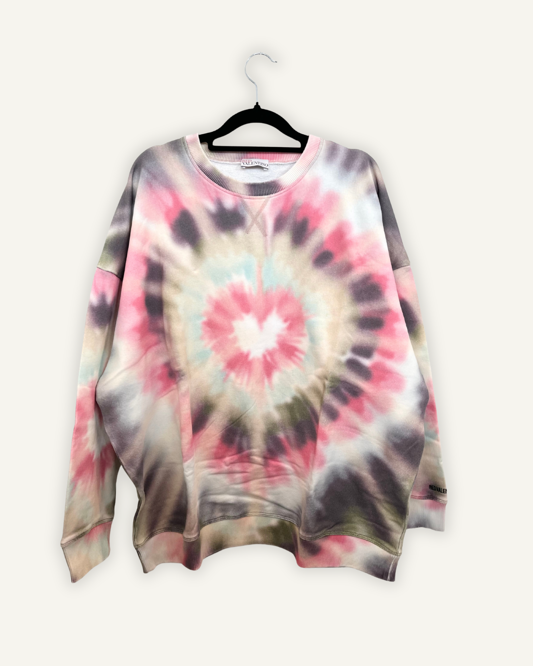 Felpa oversize Red Valentino tie-dye