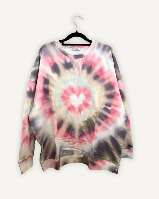 Felpa oversize Red Valentino tie-dye