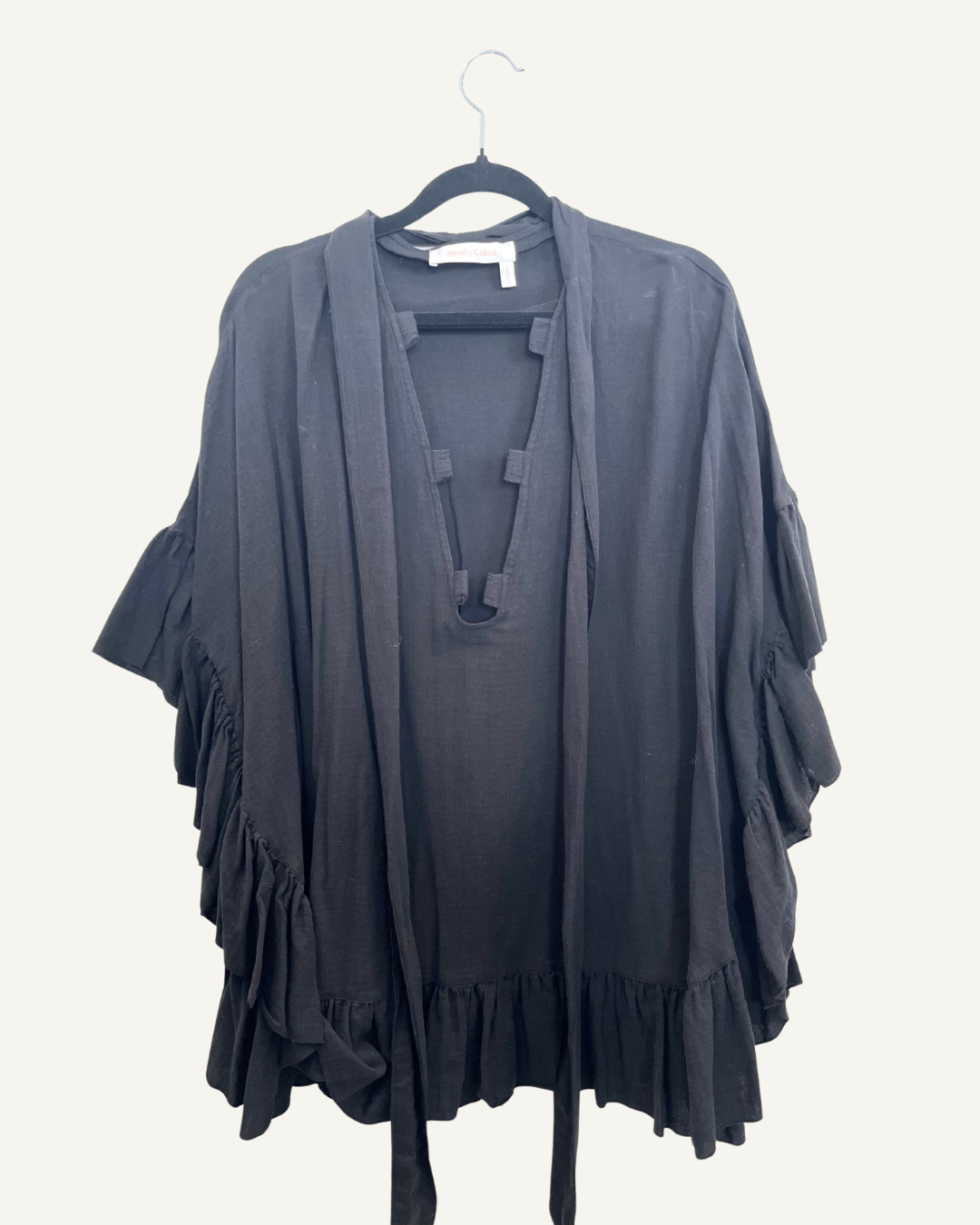 See by Chloe Over Blouse with Ruffles