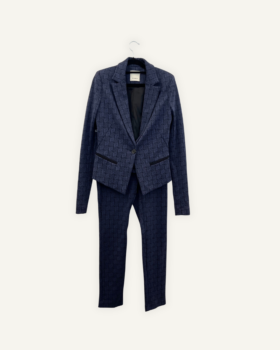 Tailleur Pinko giacca e pantaloni con motivo geometrico