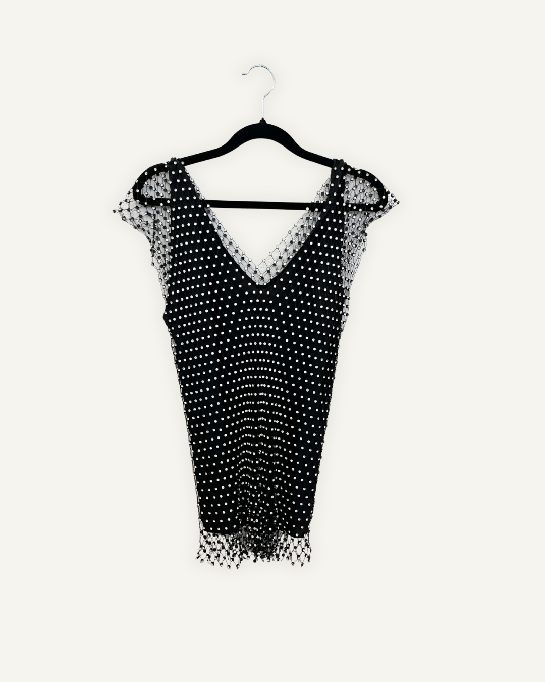 Top Pinko a rete con cristalli