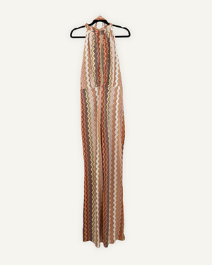 Jumpsuit Rho Firenze con motivo geometrico a zigzag