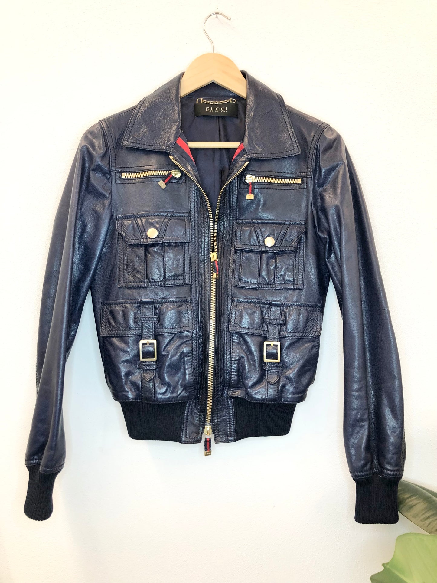 Gucci leather jacket