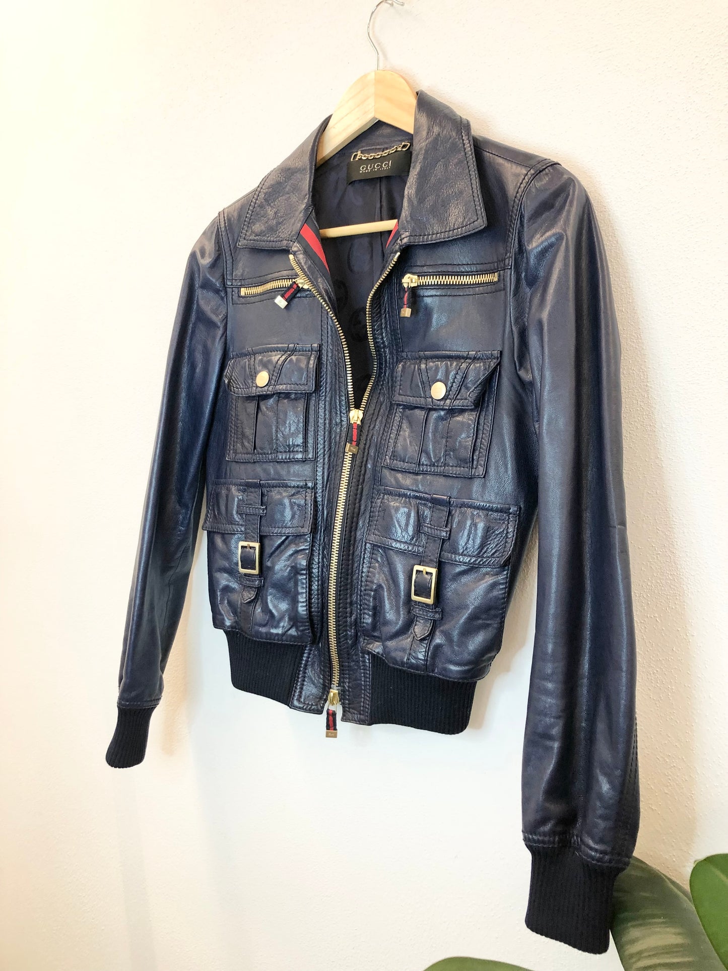 Gucci leather jacket
