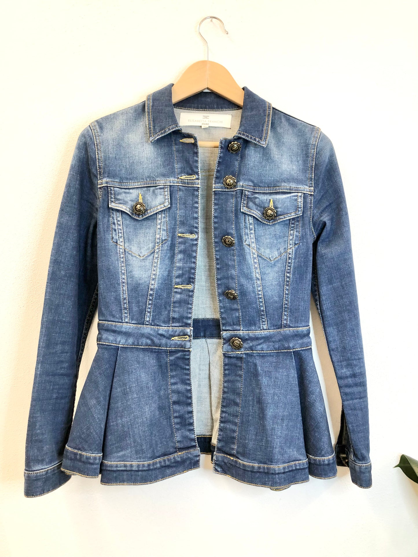 Giacca in jeans Elisabetta Franchi